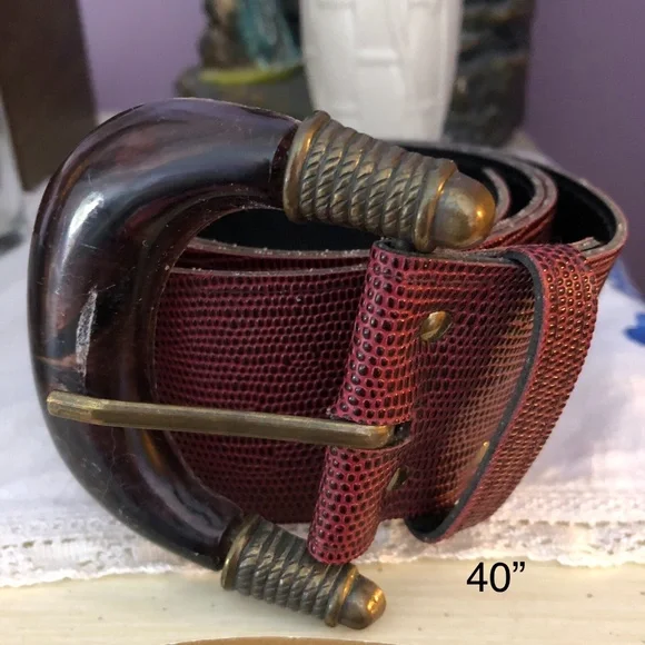 Faux Leather Belt - Picture 2 of 2